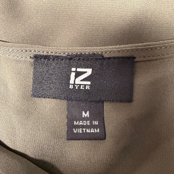 IZ Byer Faux Wrap Blouse With Lace Cuffs - Picture 5 of 7